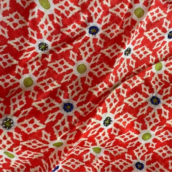 Anthropologie Tanvi Kedia patterned chiffon maxi dress 408 - Picture 12 of 12